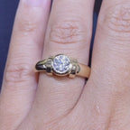14K Yellow Gold Solitaire Diamond Engagement Ring – 0.60CT | RDER035