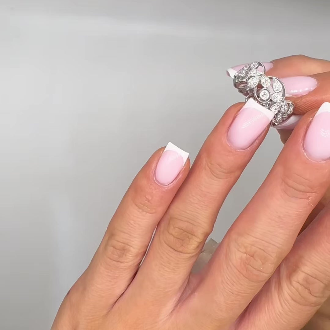 18K White Gold 1.22CT Diamond Ring DR119 ZEJ