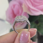 14K White Gold Natural Diamond Ring – 2.50CT G-H/VS | DR006 I,NJJ