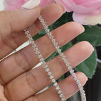 14K  White Gold All the Way around 9.60ct Natural Diamond Tennis Necklace .PJN5293WG ZJJJ