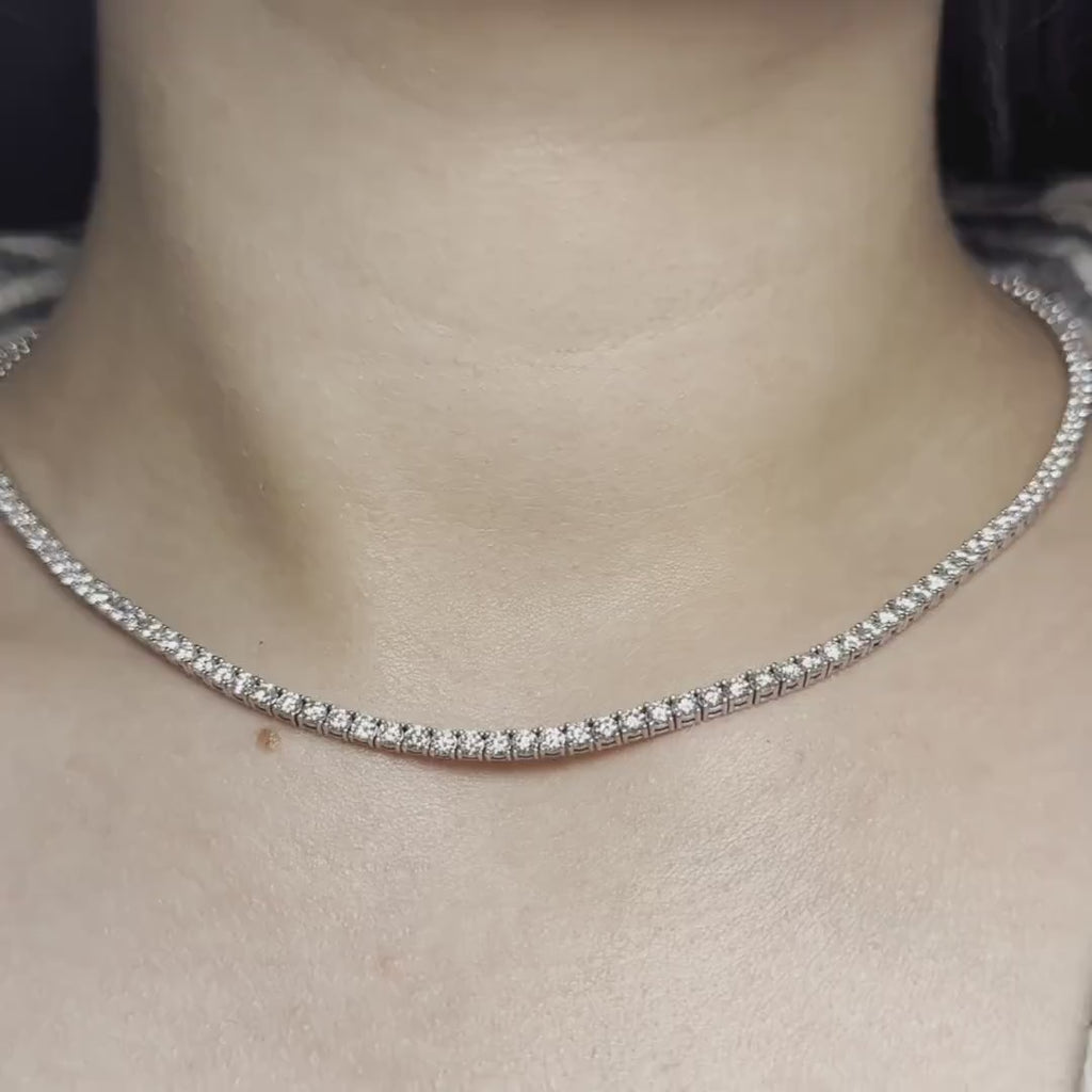 14kt Diamond Tennis  Necklace