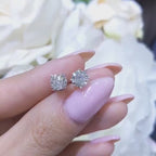 Natural 1.45ct Diamond Studs in 14K White Gold Earrings DIER0110