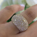 18K Yellow Gold Diamond Ring – 3.43CT SI Clarity | R11499-1