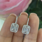 14K White Gold Earrings 1.62ct in Diamonds. PJE49660 ITGT