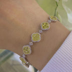 Fancy Yellow & White Diamond Bracelet – 11.60CT Total Weight | DB0075