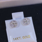 14K Diamond Earrings Studs 0.78ct  G color SI clarity T2T