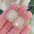 14K Yellow Gold Diamond & Mother of Pearl Earrings – 1.05ct Diamonds, 13.56ct Pearl DC-E14497-3 INTJ