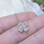 Fancy 14K Yellow Gold & Diamond Necklace