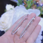 4.20CT Inside-Out Diamond Hoop Earrings