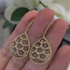14K Yellow Gold 1.52ct Diamonds Earrings DC10988-6. LET