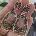 14K Rose Gold Diamonds Earrings DCE95444-1