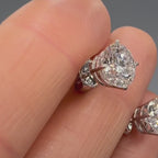 14KT White Gold 4.19 CT IGI Certified Lab-Grown Diamond Stud Earrings – E Color VS1 Clarity.  LTJ