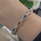 14K Yellow Gold Sapphire and Diamond Bracelet with 12.95CT Sapphires and 2.61CT Diamonds DC-B11895-12 NEJJ