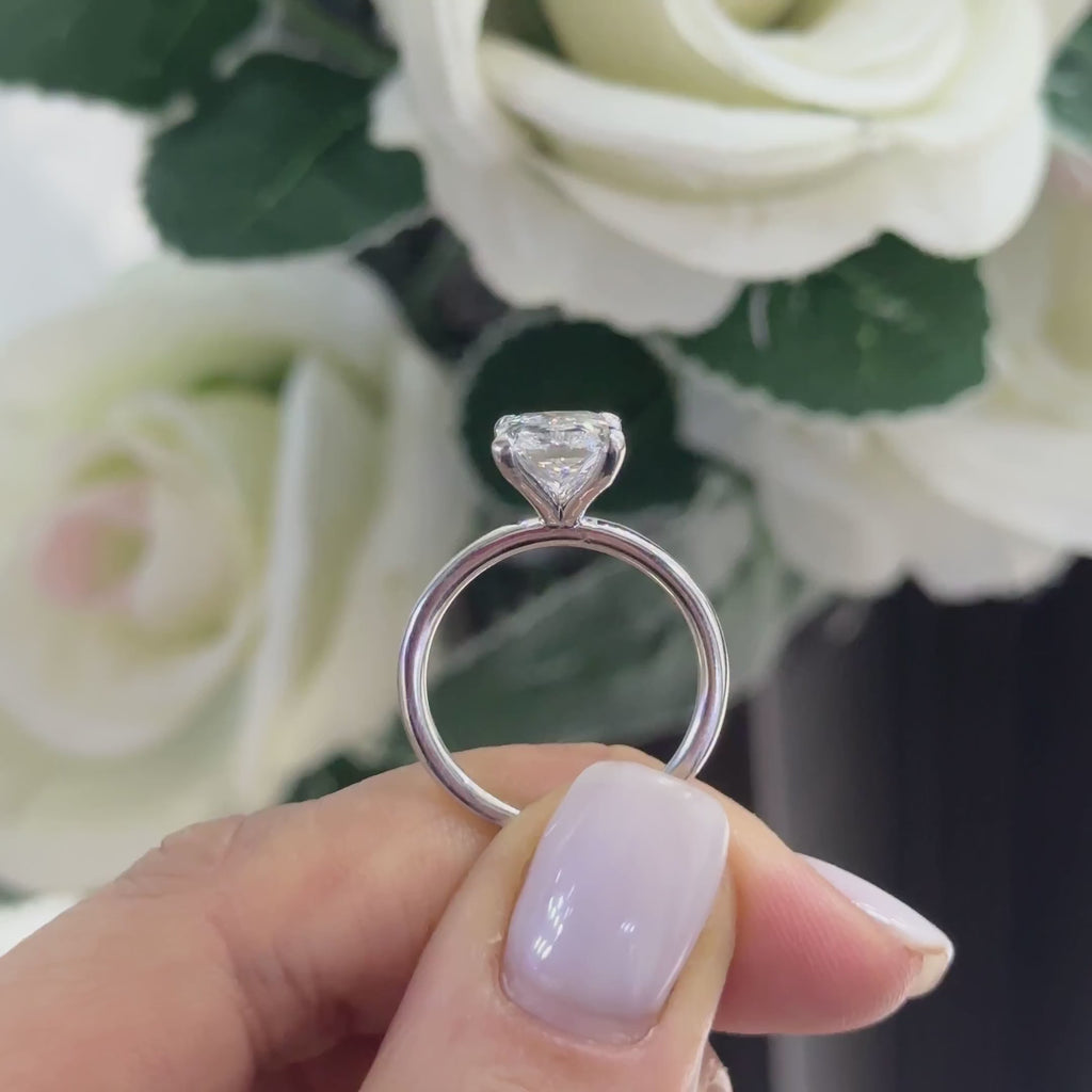 14K White Gold Lab-Grown Diamond Ring – 3.21CT VS | RADER018 GJJJ