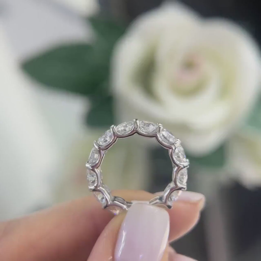 White Gold Full Circle Eternity Lab Grown Diamond Band Ring