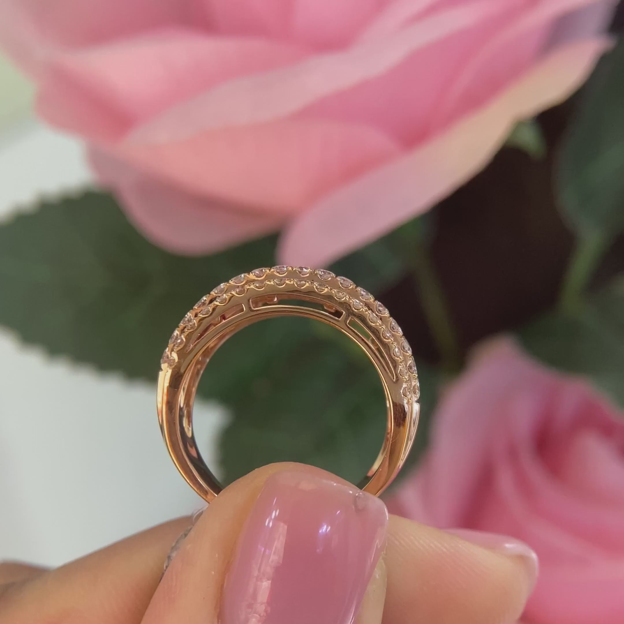 18K Rose Gold Emerald Cut Ruby & Diamond Ring – 2.74CT Ruby / 1.25CT Diamonds | RDR007