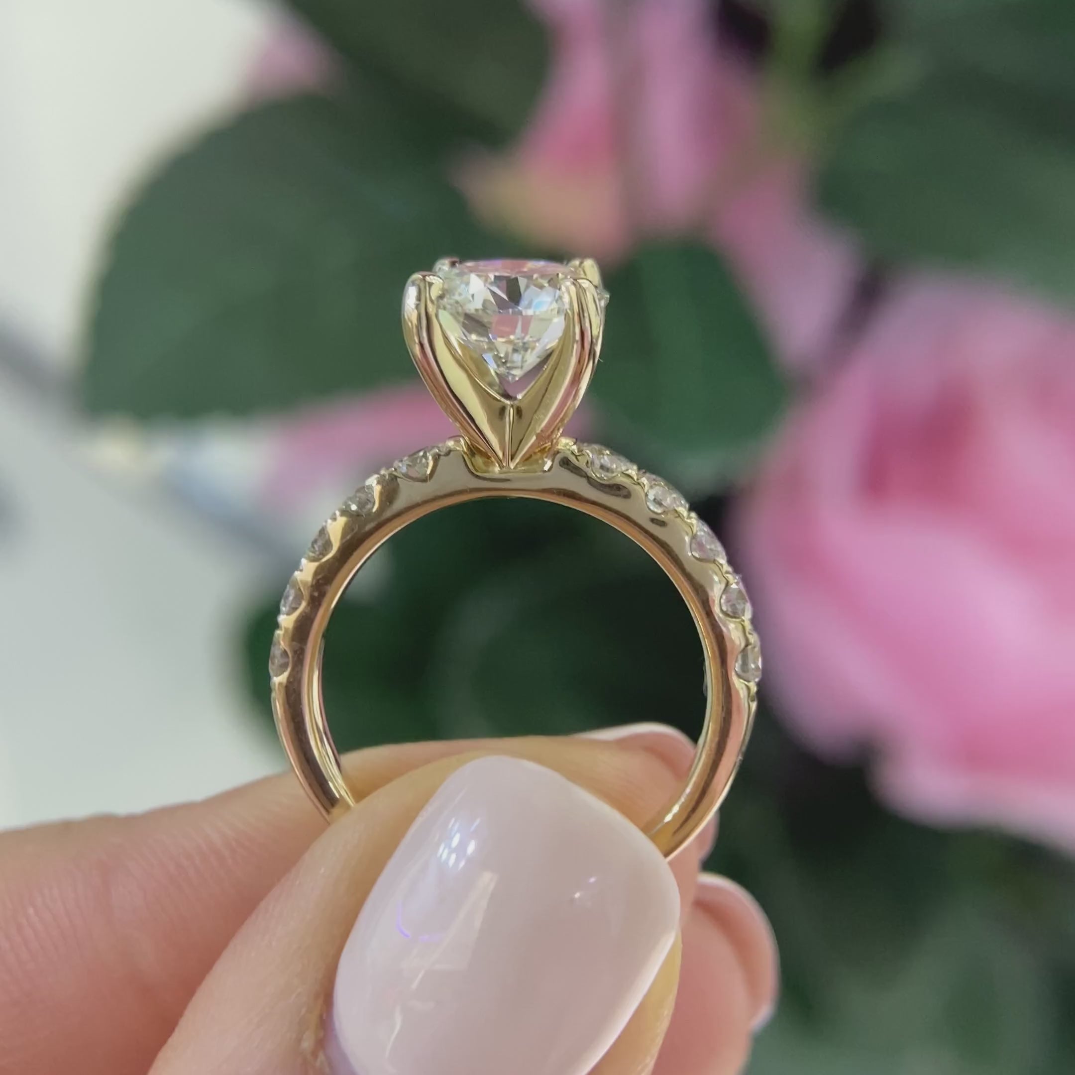 14K Yellow Gold Diamond Ring – 2.01CT Center / 0.70CT Side Diamonds F/SI1 | RDER017