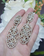 14KT Yellow Gold Diamond Earrings Featuring 2.08CT of GIA-Certified Diamonds (H/SI2), Accented by 10.15CT of Natural Diamonds DIER0186 IITJJ